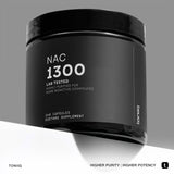 Toniiq textura de cápsula y polvo para apreciar apariencia del producto