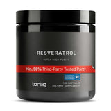 Toniiq frasco frontal mostrando etiqueta y pureza 98% para confianza