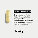 Toniiq RiaGev detalle de ingredientes que muestra la mezcla patentada