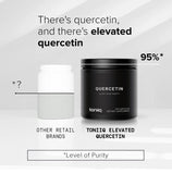 Toniiq textura del polvo de quercetina mostrando aspecto fino