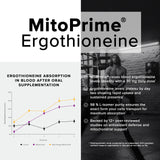 Toniiq textura del polvo MitoPrime ampliada, evidencia de fermentación y calidad