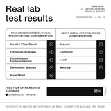 Toniiq comparación de tamaño del frasco para visualizar cantidad