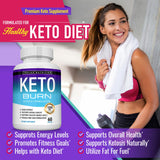 Toplux Keto Burn textura del polvo interno resaltando pureza del ingrediente