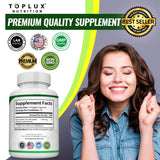 Toplux etiqueta con ingredientes y certificaciones, confianza en calidad