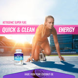 Toplux cápsulas antes de entrenar ilustrando energía rápida y conveniencia deportiva