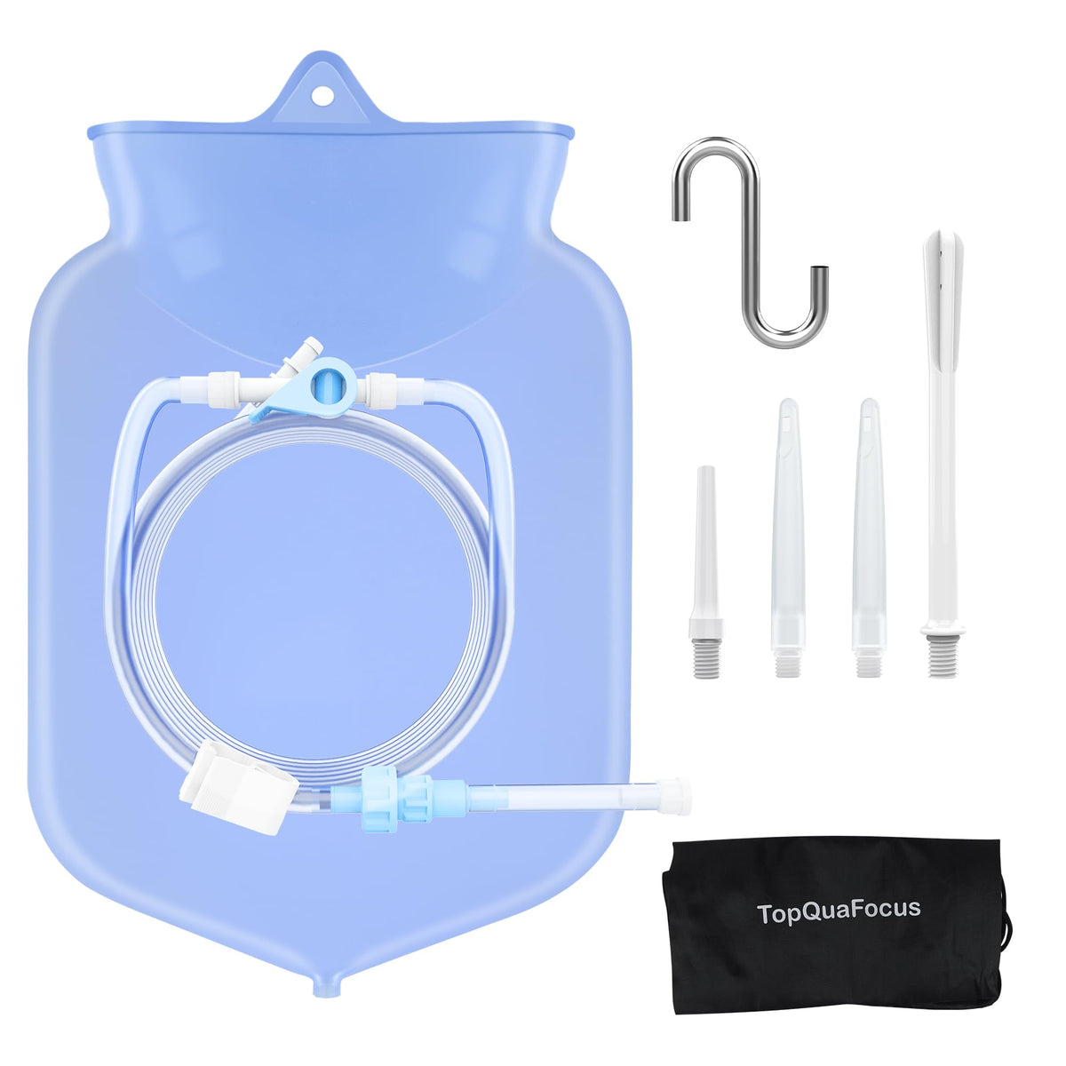TopQuaFocus bolsa frontal mostrando capacidad y transparencia para fácil control