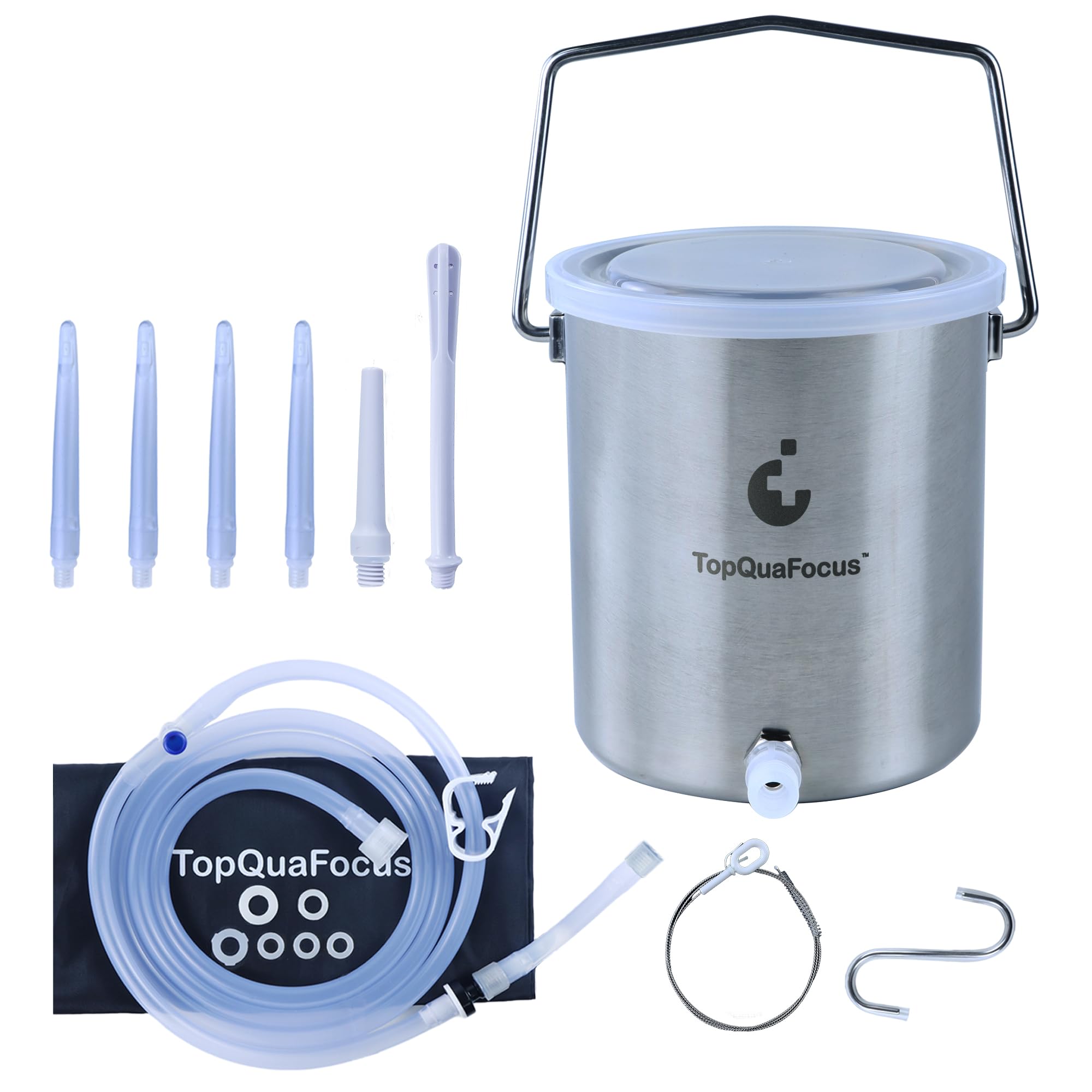TopQuaFocus cubo acero frontal muestra durabilidad y fácil limpieza