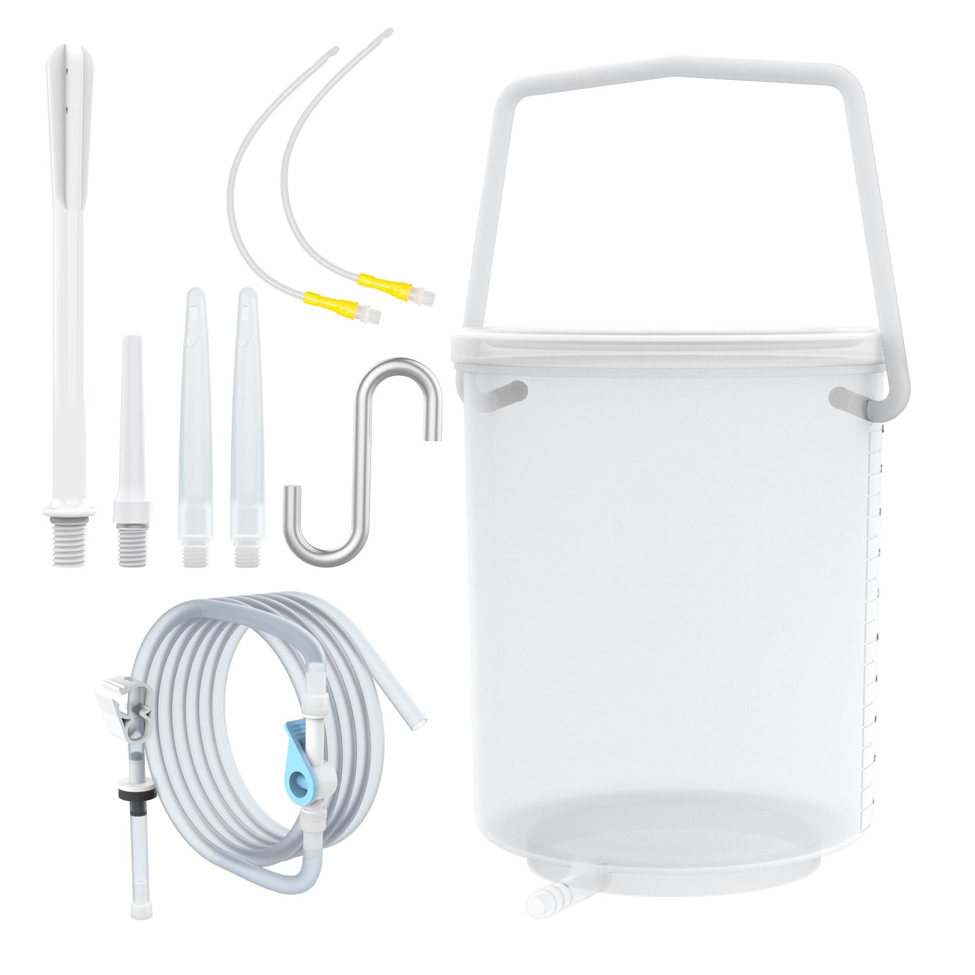 TopQuaFocus cubo frontal transparente con marcas de volumen, facilita mediciones precisas