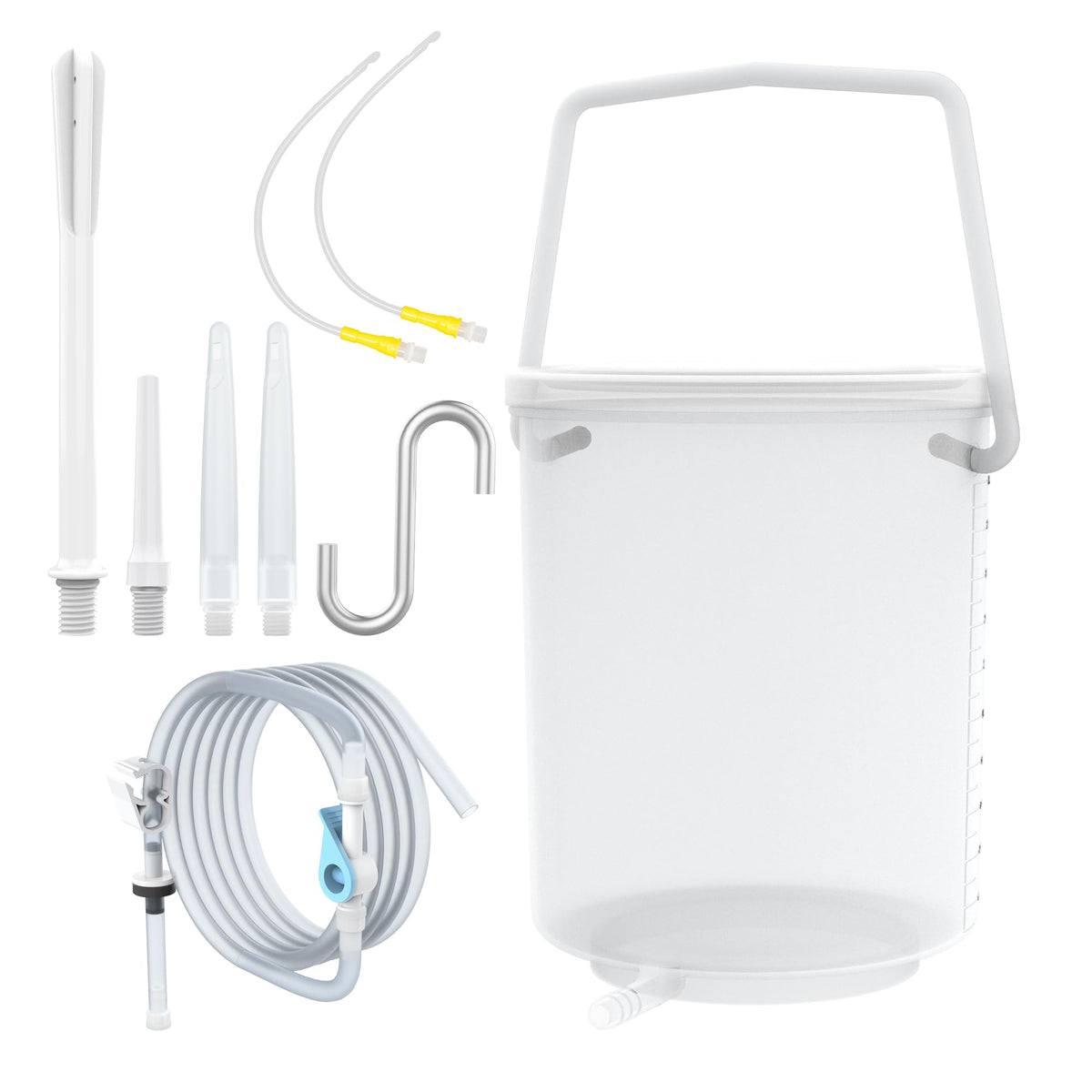 TopQuaFocus cubo frontal transparente con marcas de volumen, facilita mediciones precisas