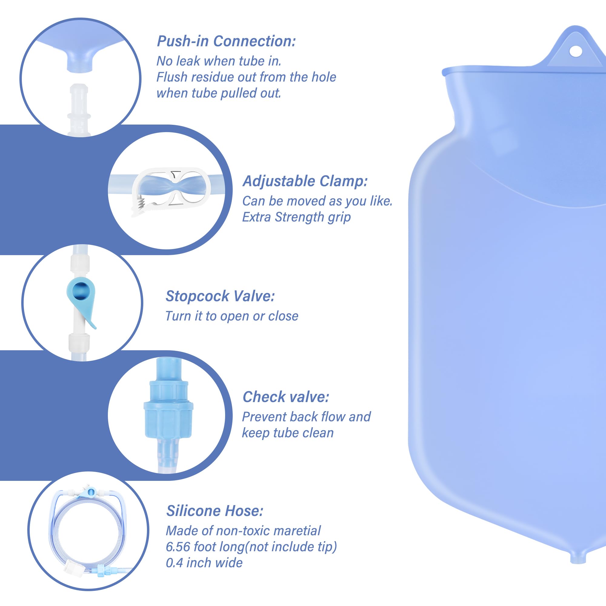 TopQuaFocus tubo largo 6.5 ft dispuesto para uso cómodo y discreto