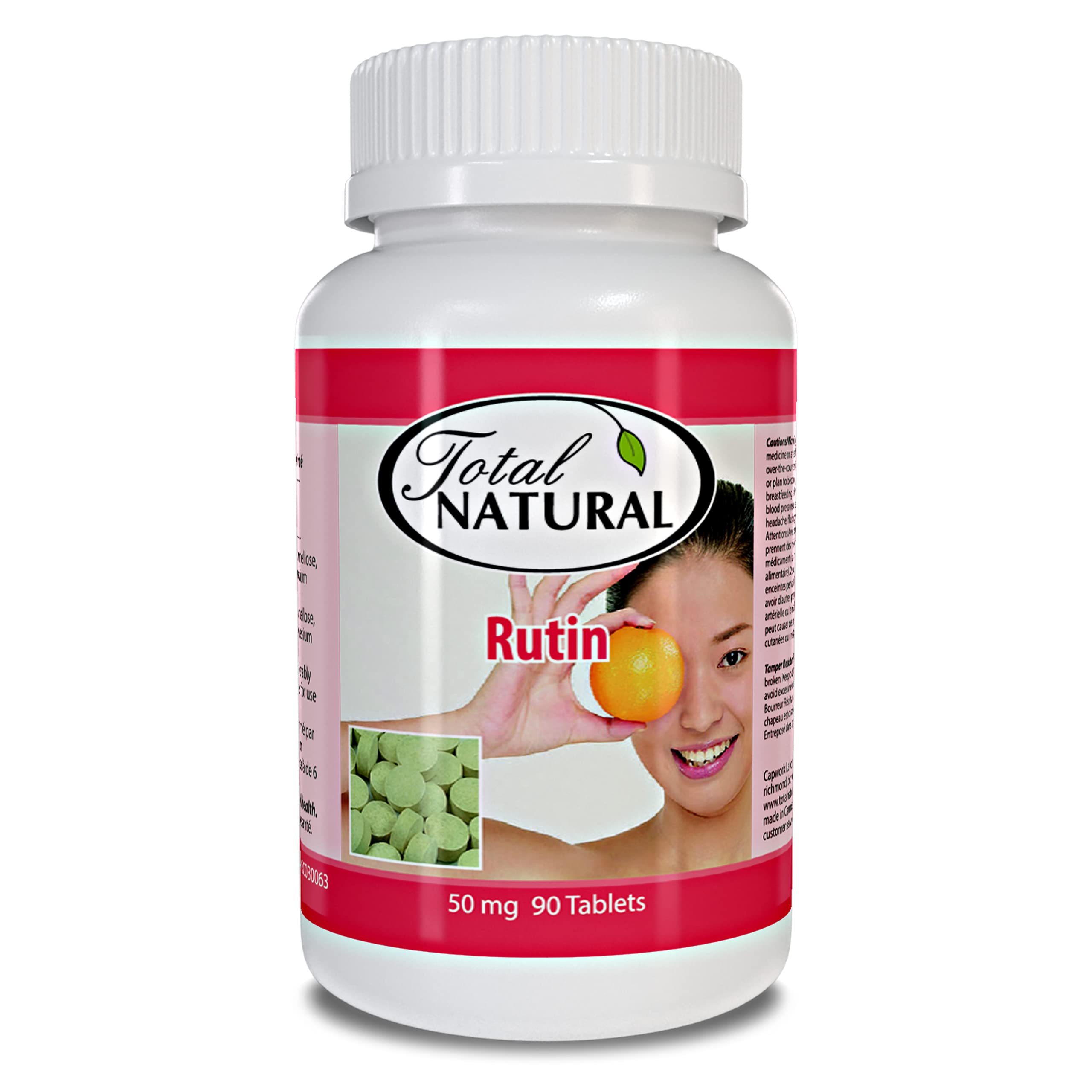 Total Natural envase frontal mostrando 90 tabletas y claridad de uso