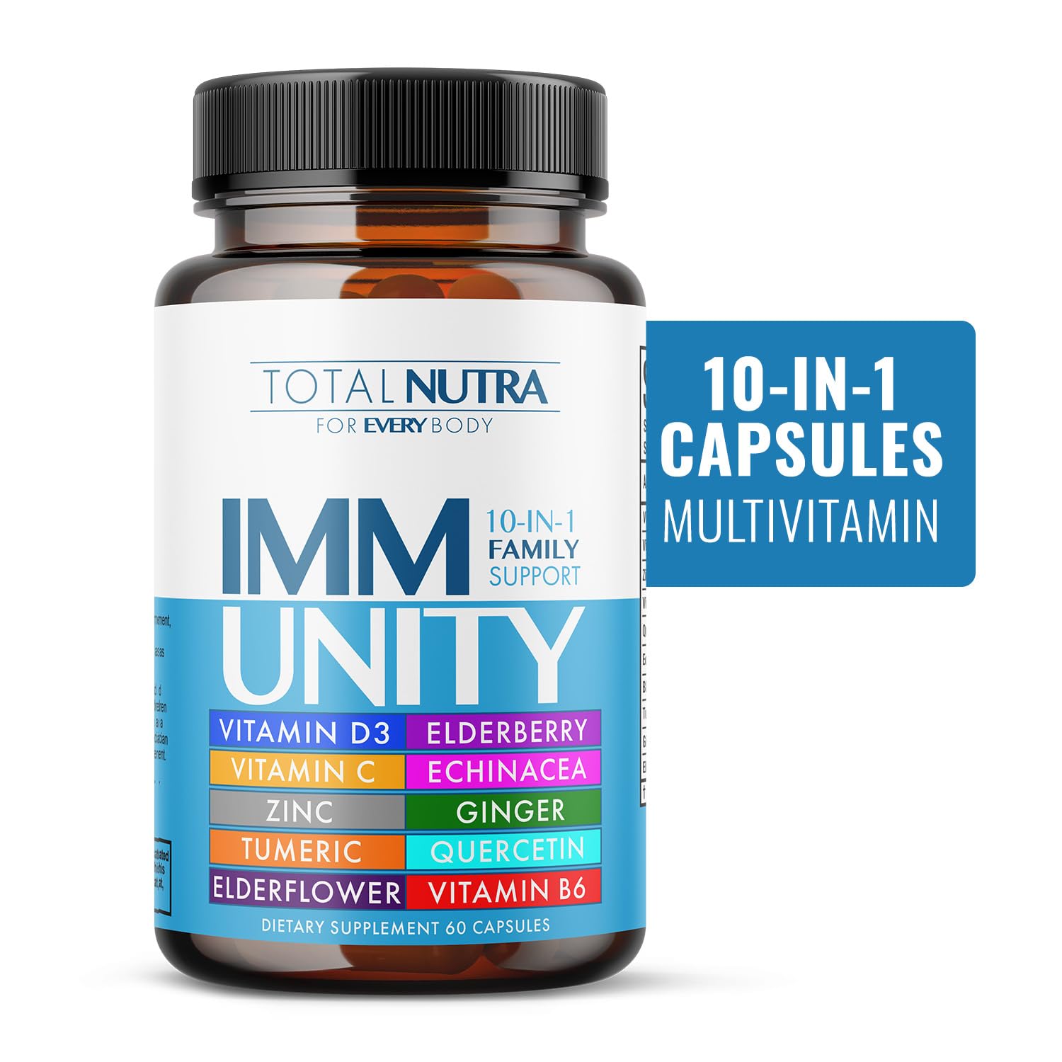 Total Nutra ingredientes naturales como saúco para apoyo antioxidante