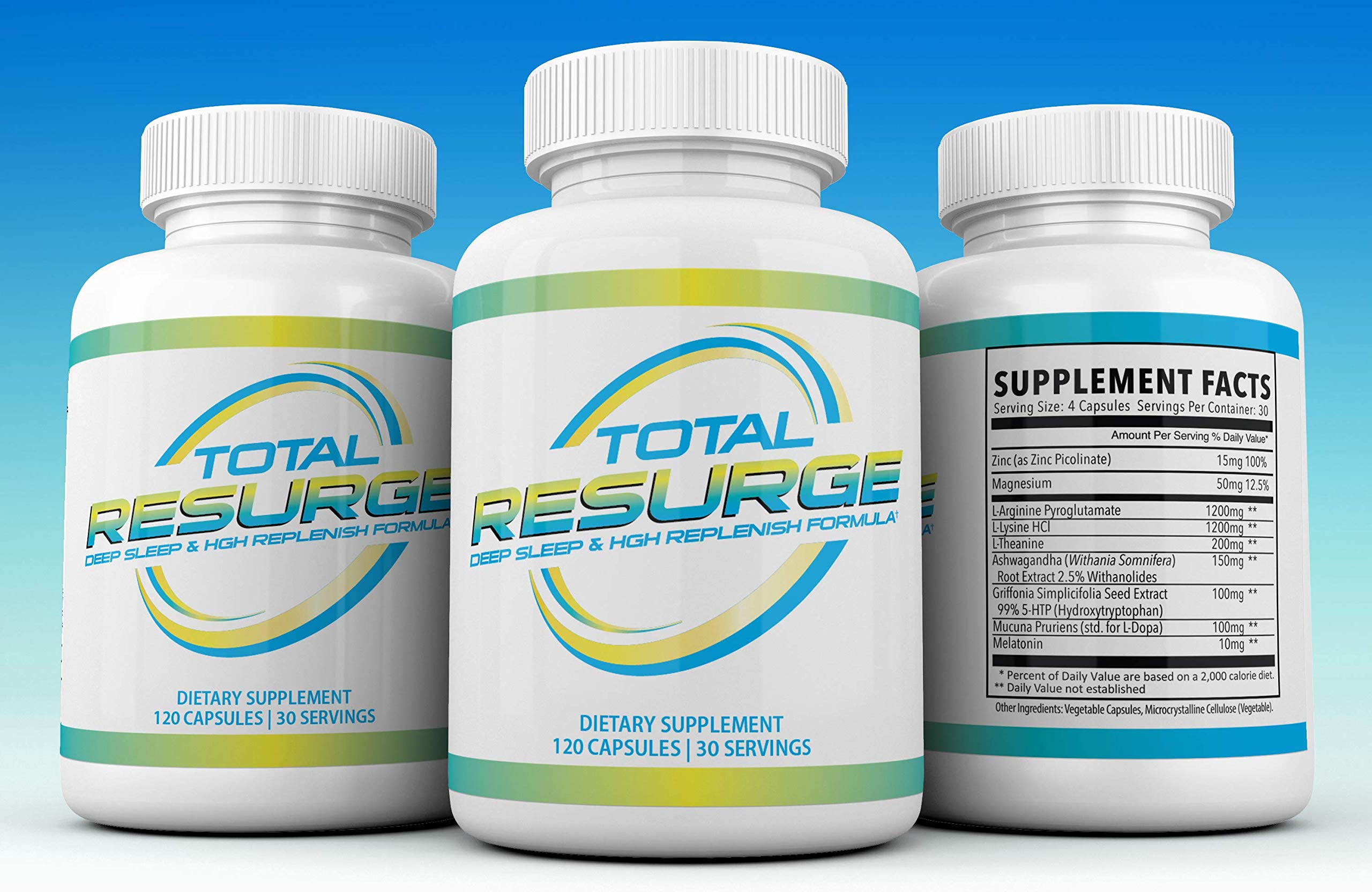 Total Resurge cápsula abierta mostrando composición y soporte regenerativo