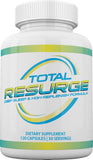 Total Resurge frasco frontal mostrando diseño y beneficio de sueño profundo