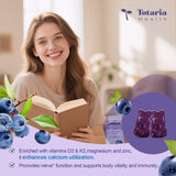 Totaria envase abierto con gomitas para visualizar cantidad y presentación