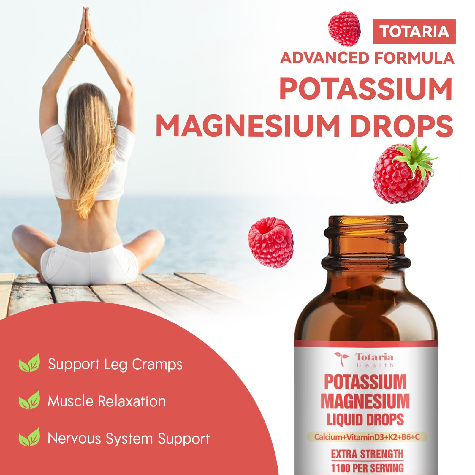 Totaria etiqueta con ingredientes visibles para confianza en la formulación