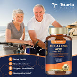 Totaria etiqueta de ingredientes resaltando ALA 1000 mg y fórmula limpia