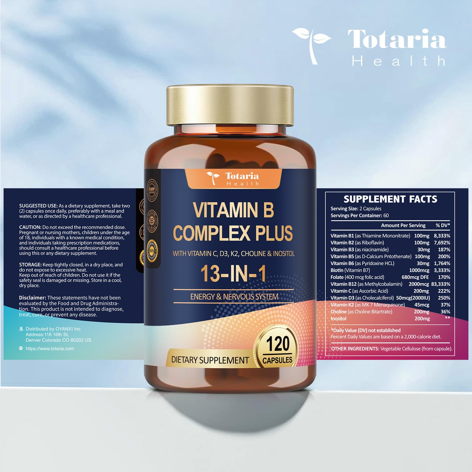 Totaria etiqueta nutricional en primer plano, facilita comprobar dosis por porción