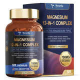 Totaria envase frontal del Magnesium Complex mostrando el diseño y beneficios principales