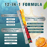 Totaria sobre abierto mostrando líquido liposomal, entrega protegida