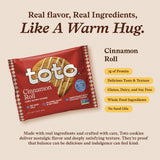 Toto galleta en mano para comparar tamaño y porción práctica