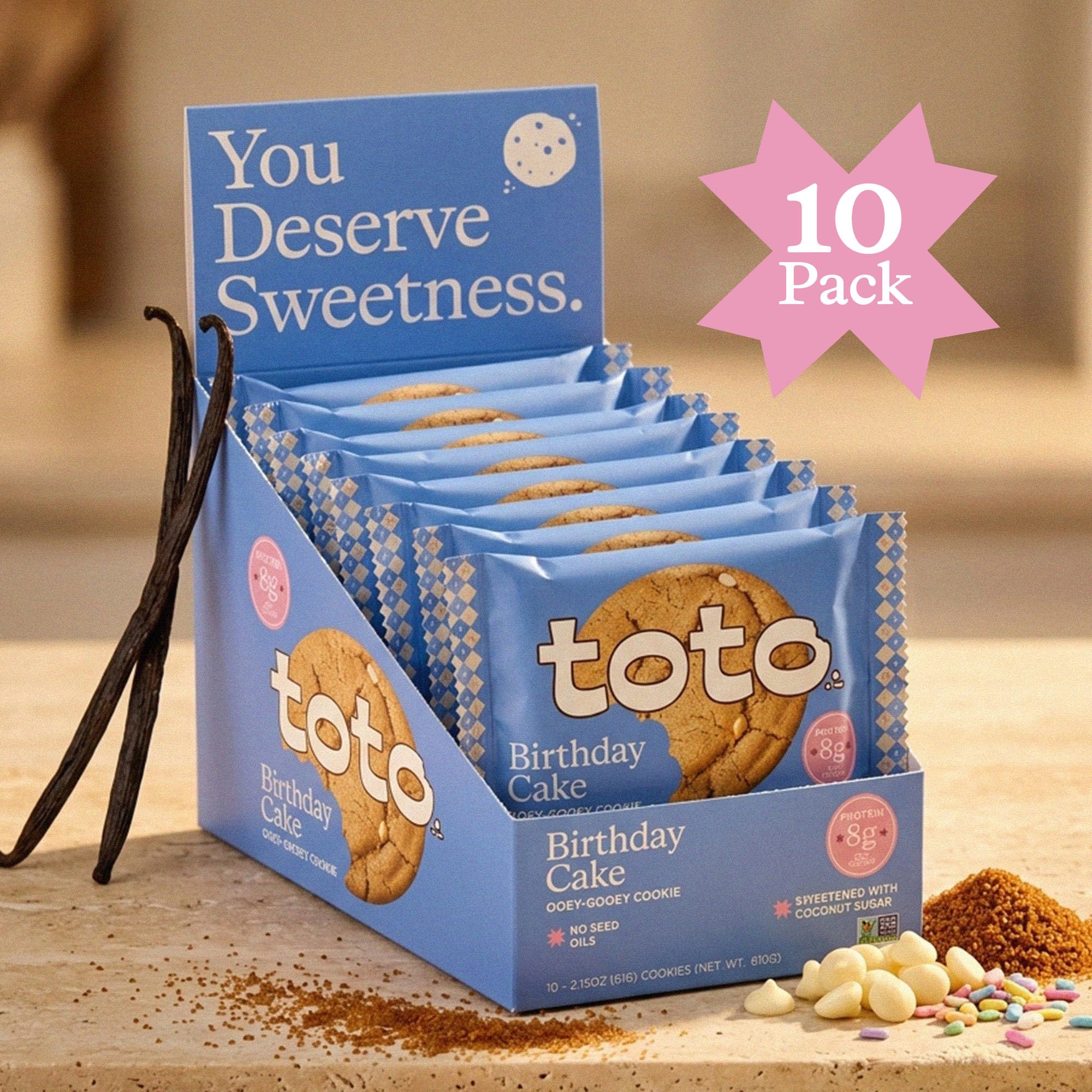 Toto galletas dentro de una lonchera, snack saludable y listo para llevar