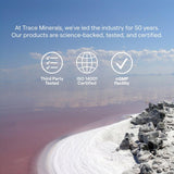 Trace Minerals frasco en cocina para ilustrar integración en rutina diaria