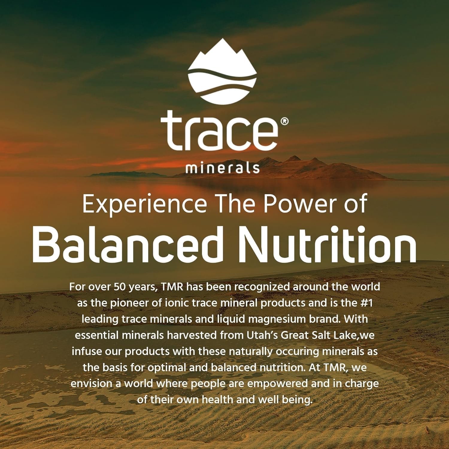 Trace Minerals gomitas en escena relajante que sugiere uso diario y conveniencia