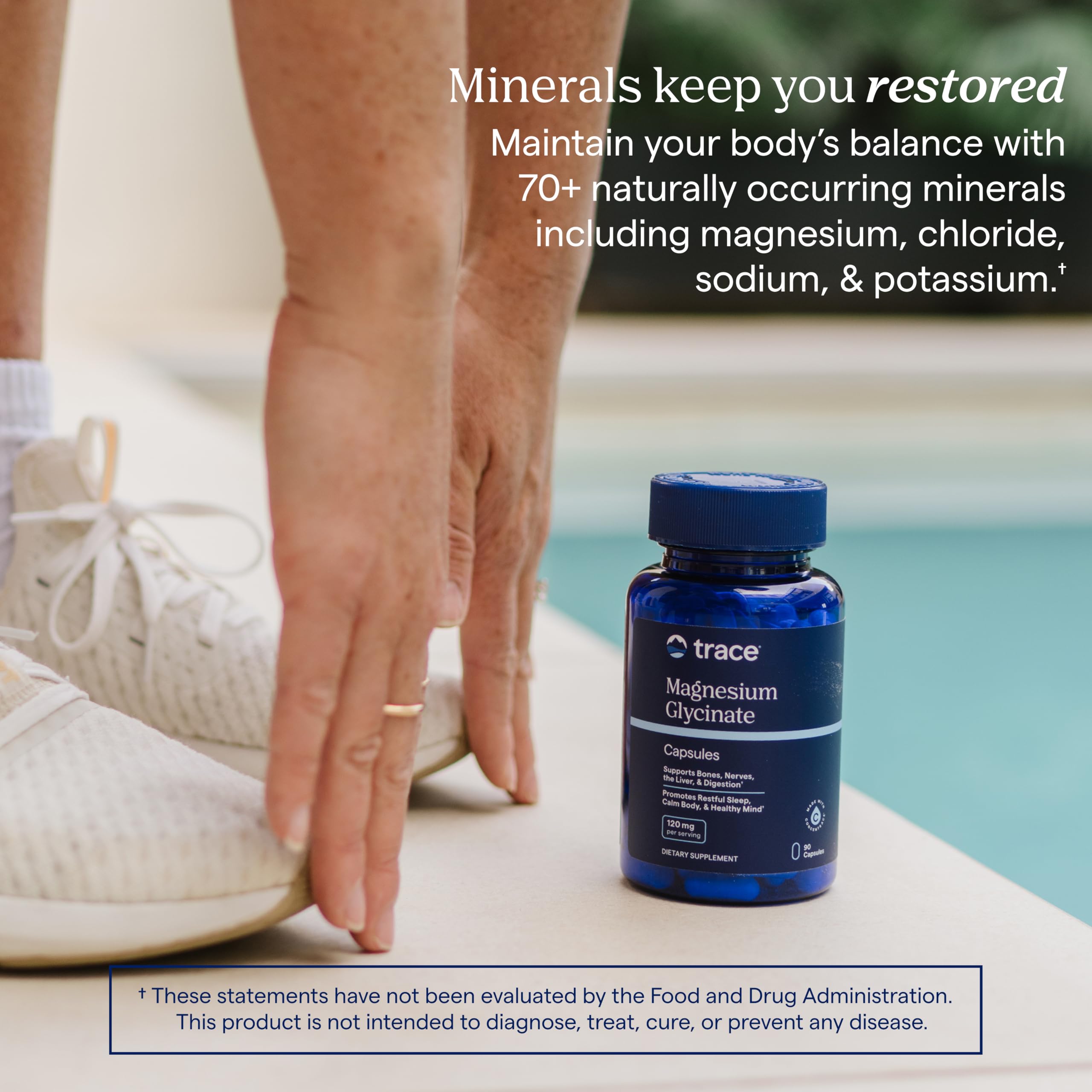 Trace Minerals cápsulas abiertas mostrando contenido y aspecto del polvo interno