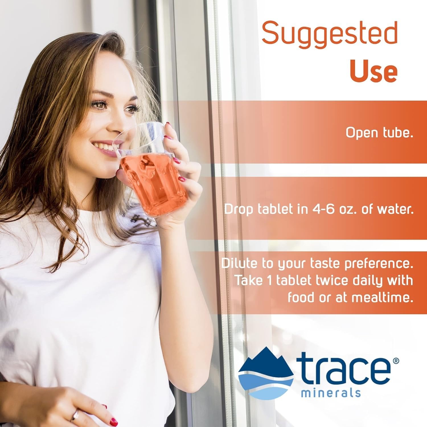 Trace Minerals comparación de tamaño en mano para escala y portabilidad
