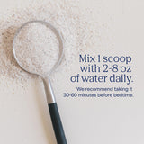 Trace Minerals cucharita con polvo para comparar porción y dosificación