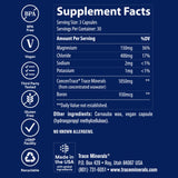 Trace Minerals envase con 90 cápsulas para duración mensual