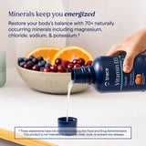 Trace Minerals cuchara con porción mostrando medida precisa y conveniencia