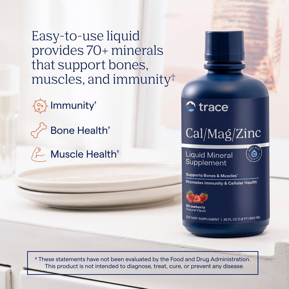 Trace Minerals etiqueta con lista de ingredientes clara para comprobar minerales