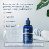 Trace Minerals Endure etiqueta con información de electrolitos y garantías de calidad