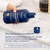 Trace Minerals etiqueta con lista de ingredientes, visión clara y confianza