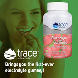 Trace Minerals etiqueta nutricional en primer plano con minerales listados