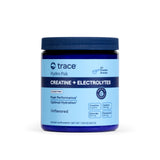 Trace Minerals frasco delantero mostrando etiqueta y beneficio de hidratación