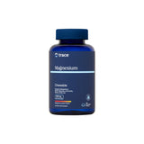Trace Minerals frasco frontal mostrando 120 tabletas masticables y beneficios claros