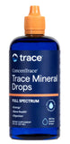 Trace Minerals frasco frontal mostrando etiqueta y beneficios claros