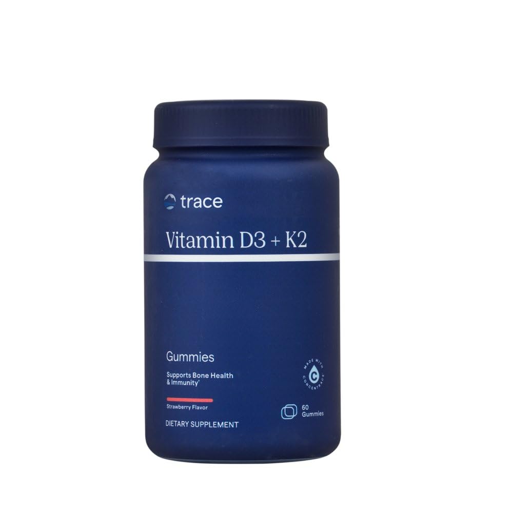 Trace Minerals envase frontal fresa claro y llamativo, muestra porciones accesibles