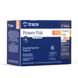 Trace Minerals frente del paquete cítrico mostrando sobres individuales y beneficio práctico