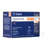 Trace Minerals frontal de la caja con 30 sobres mostrando presentación y conveniencia
