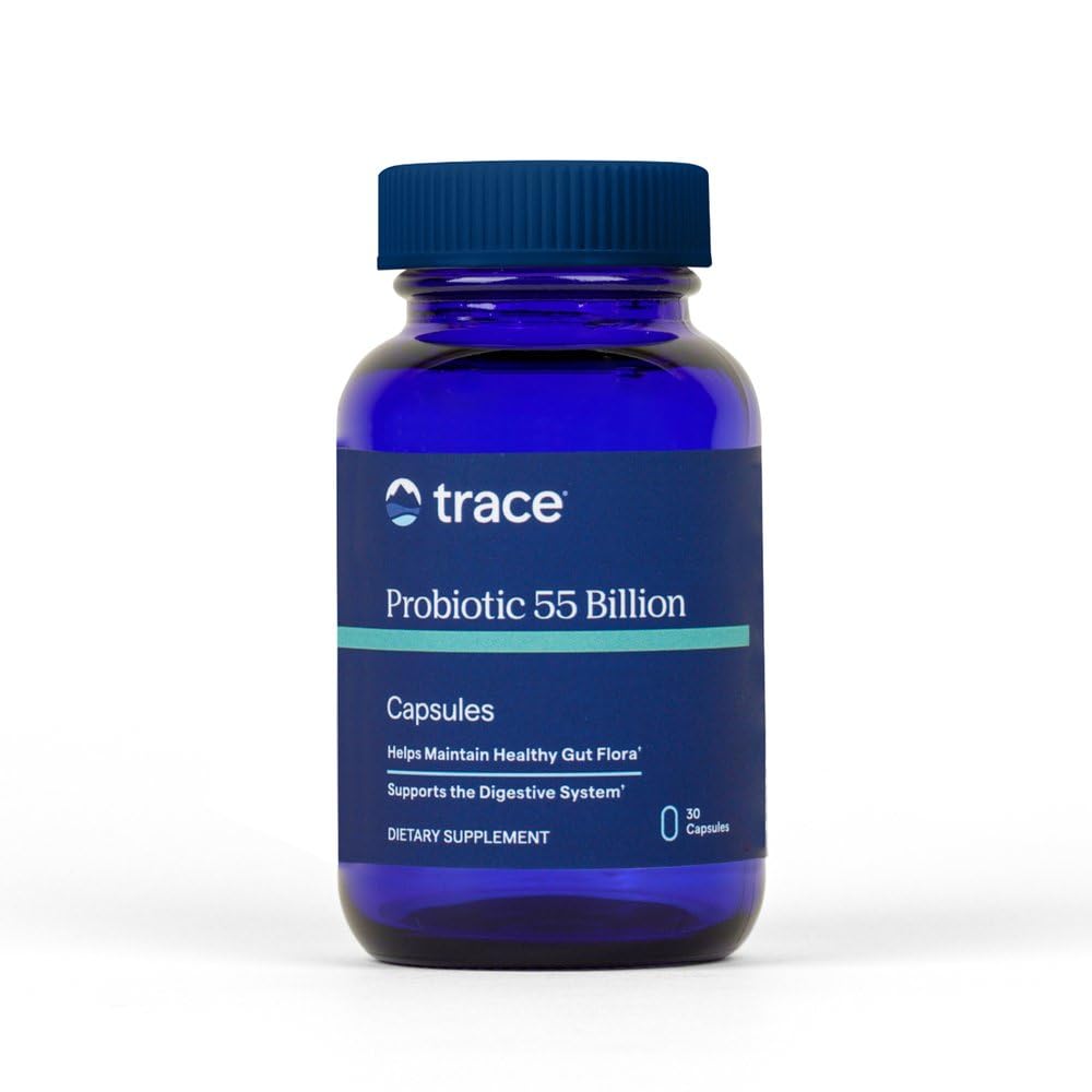 Trace Minerals frasco frontal mostrando la marca y beneficios clave