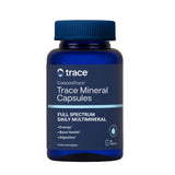 Trace Minerals bote frontal mostrando etiqueta y beneficios claros