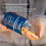 Trace Minerals frasco abierto con gomitas visibles listas para consumir