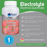 Trace Minerals gomitas sobre mesa con equipo deportivo para uso activo