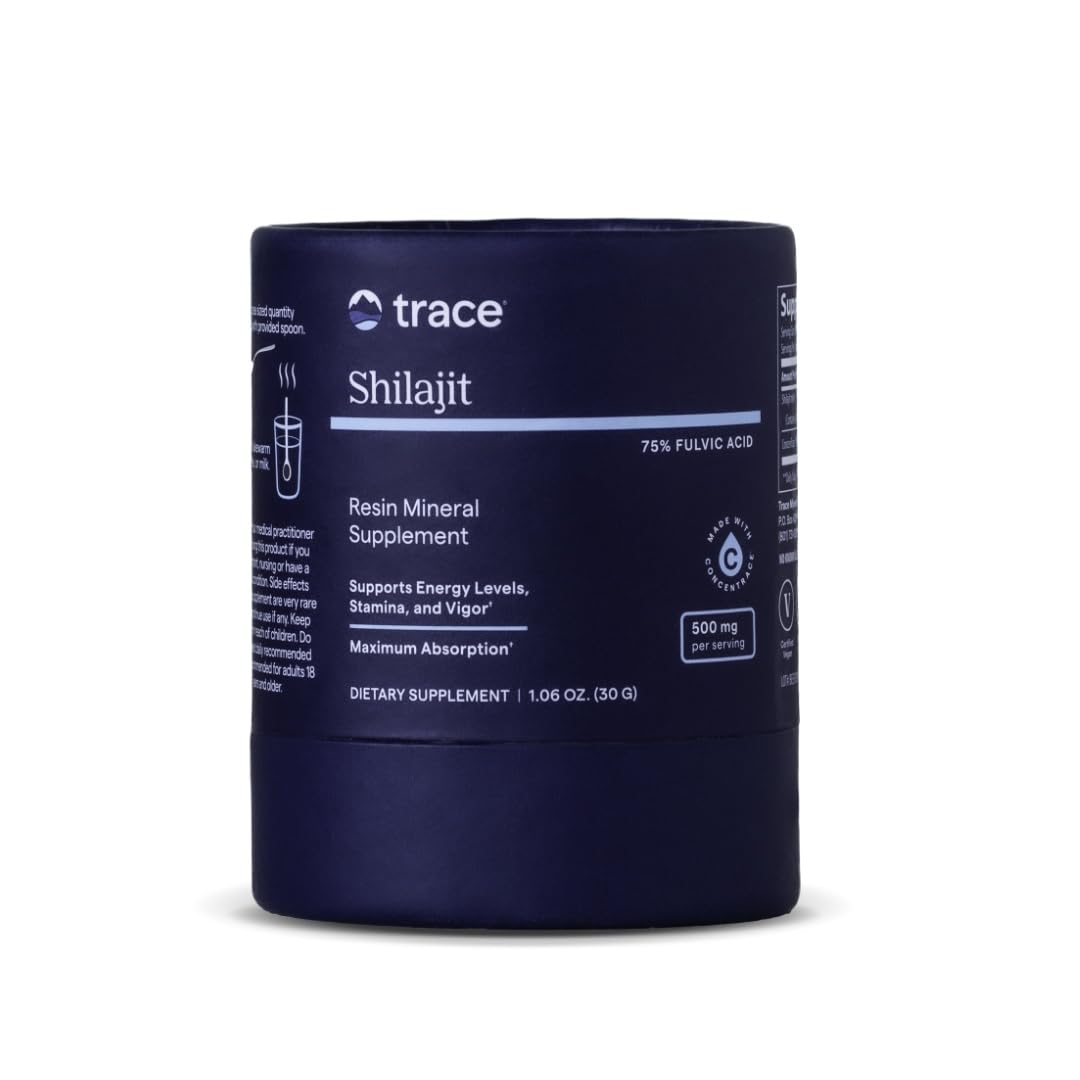 Trace Minerals resina frente con etiqueta clara y beneficios visibles
