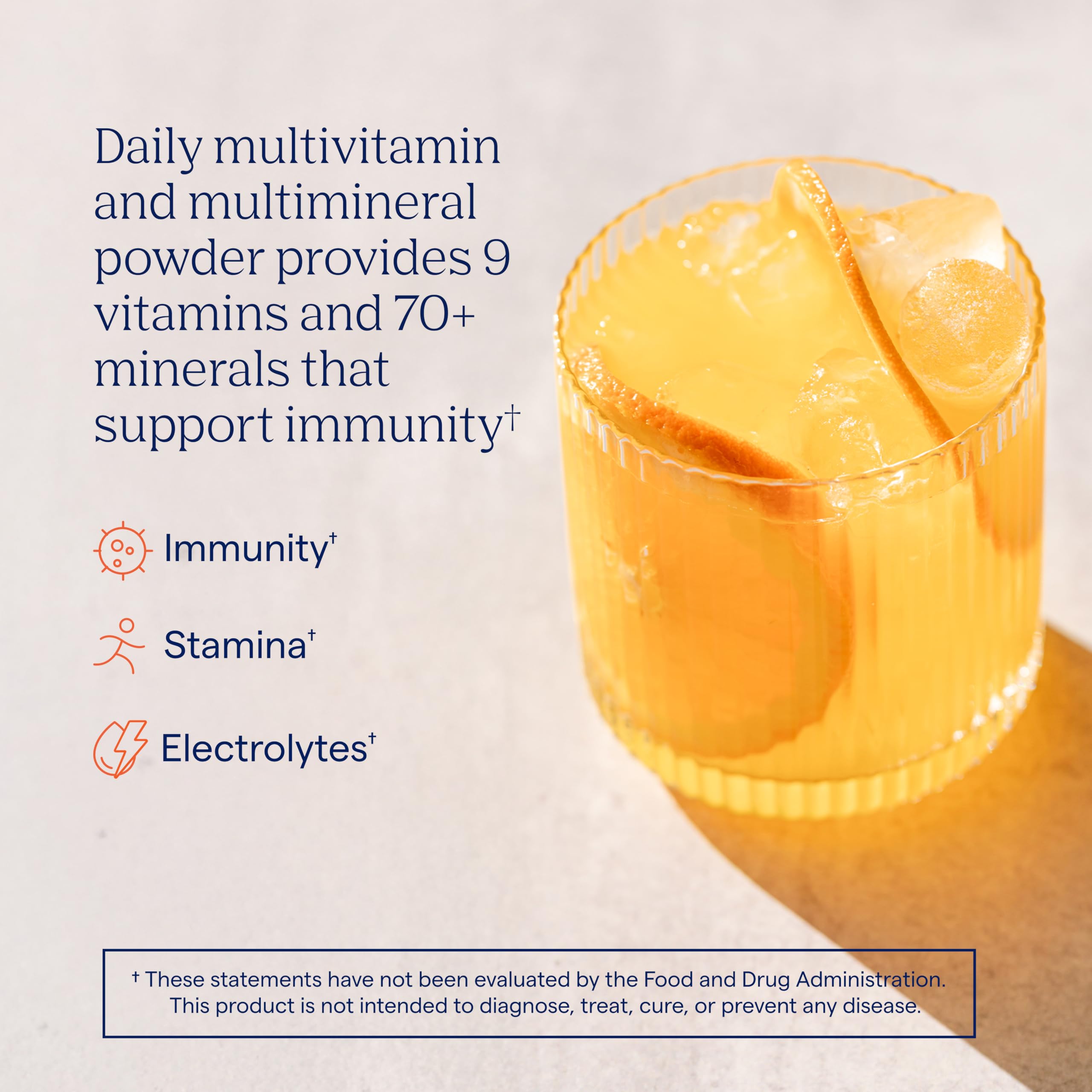 Trace Minerals sobre individual Orange Blast listo para llevar y fácil dosis