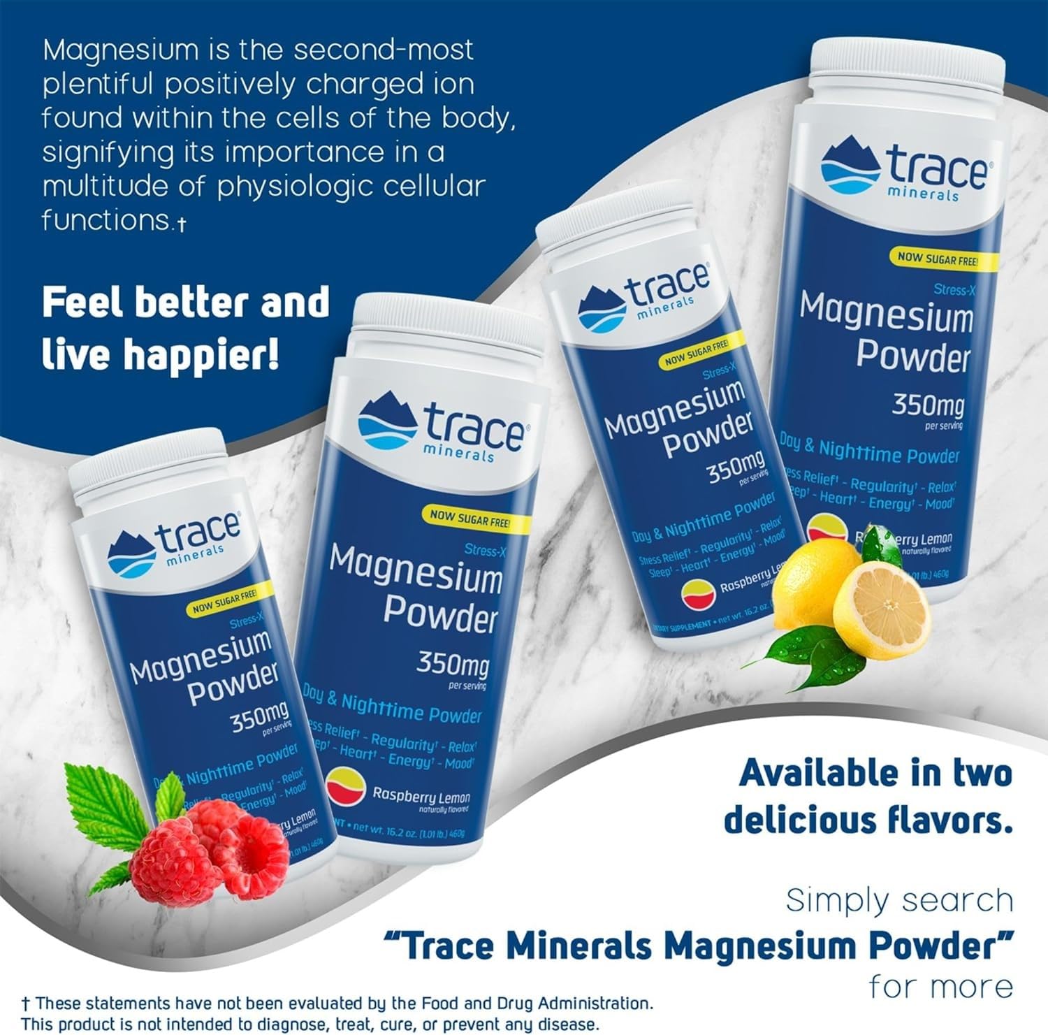 Trace Minerals Stress-X etiqueta con lista de ingredientes y certificaciones veganas y sin gluten